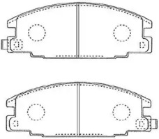 Комплект тормозных колодок AISIN J1N010